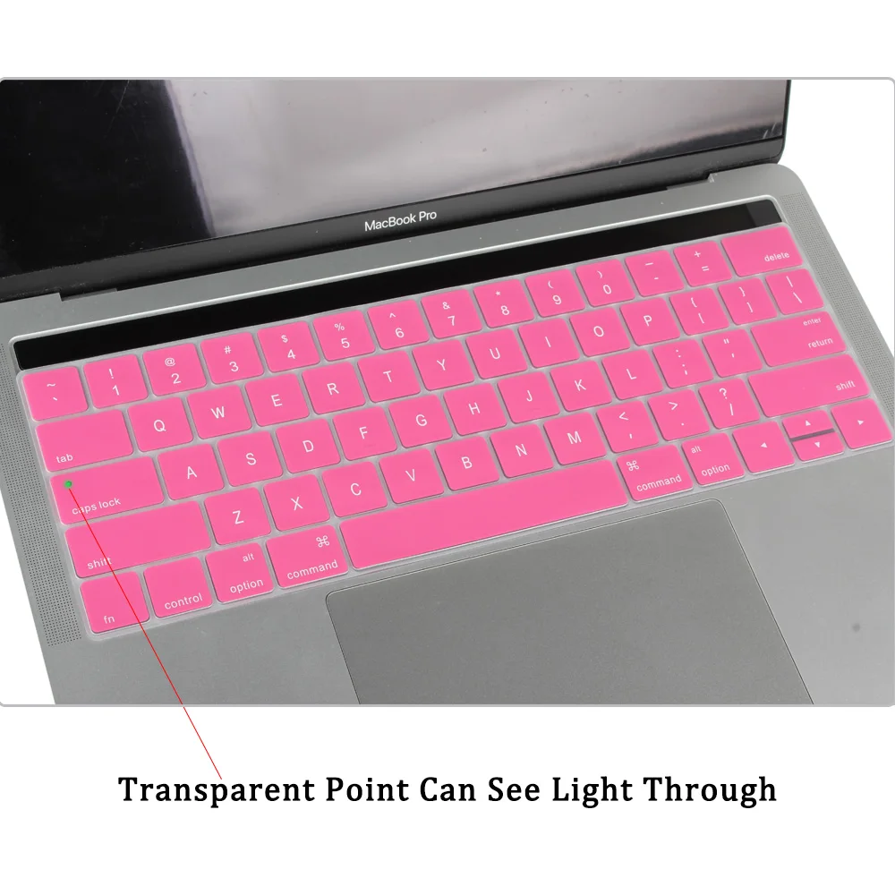 Клавиатура протектор для Macbook новейший Pro 13 15 дюймов с сенсорной панелью A1706 A1707