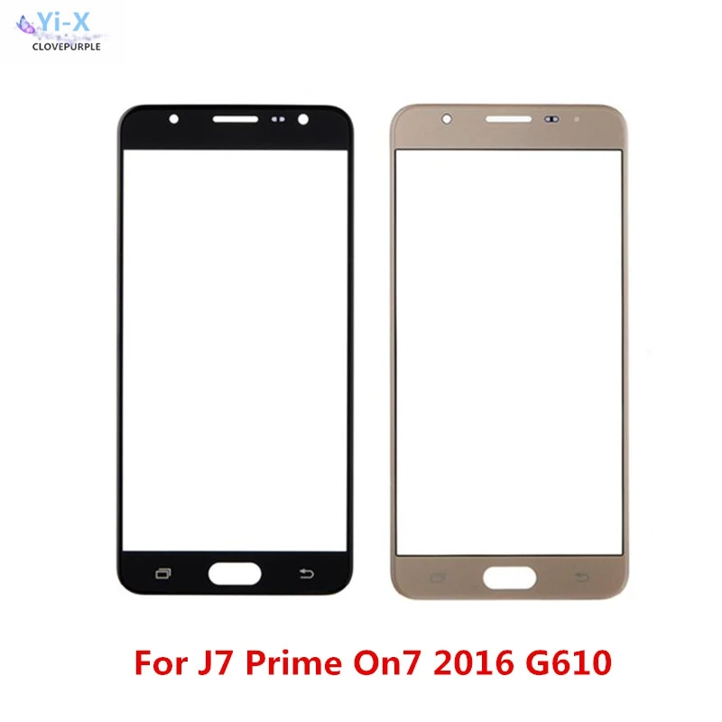 10 шт./лот сенсорный экран для Samsung Galaxy J7 Prime On7 2016 G610 переднее внешнее стекло