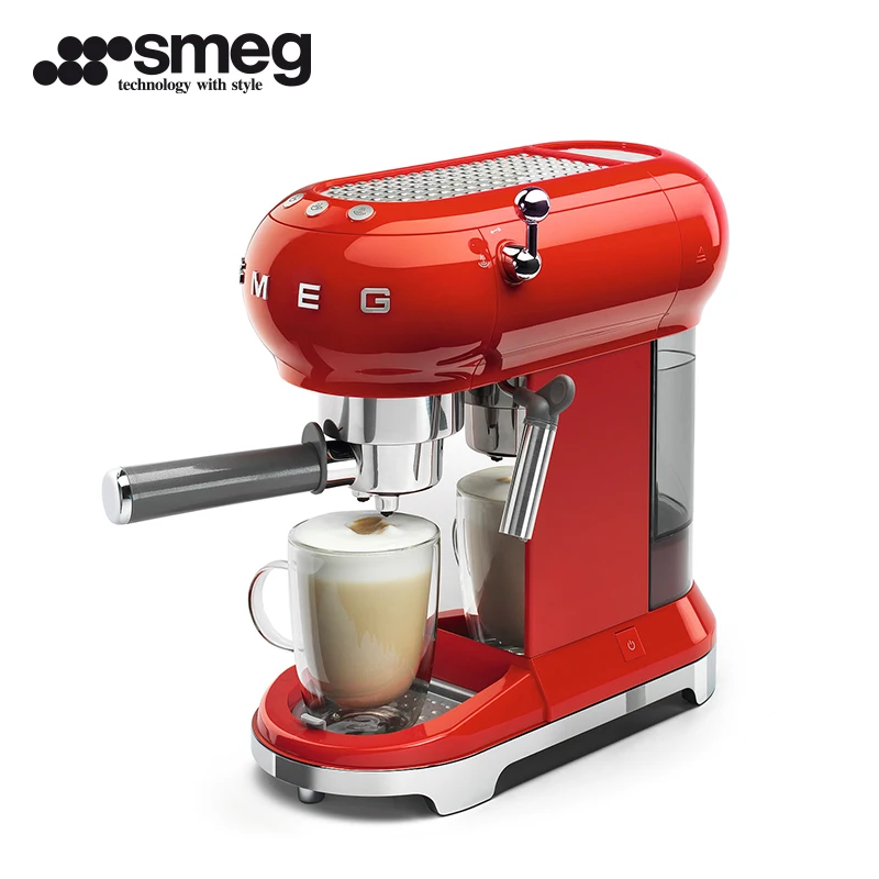 SMEG bomba de presión ECF01 Smag, máquina de café semiautomática italiana| Cafeteras| - AliExpress