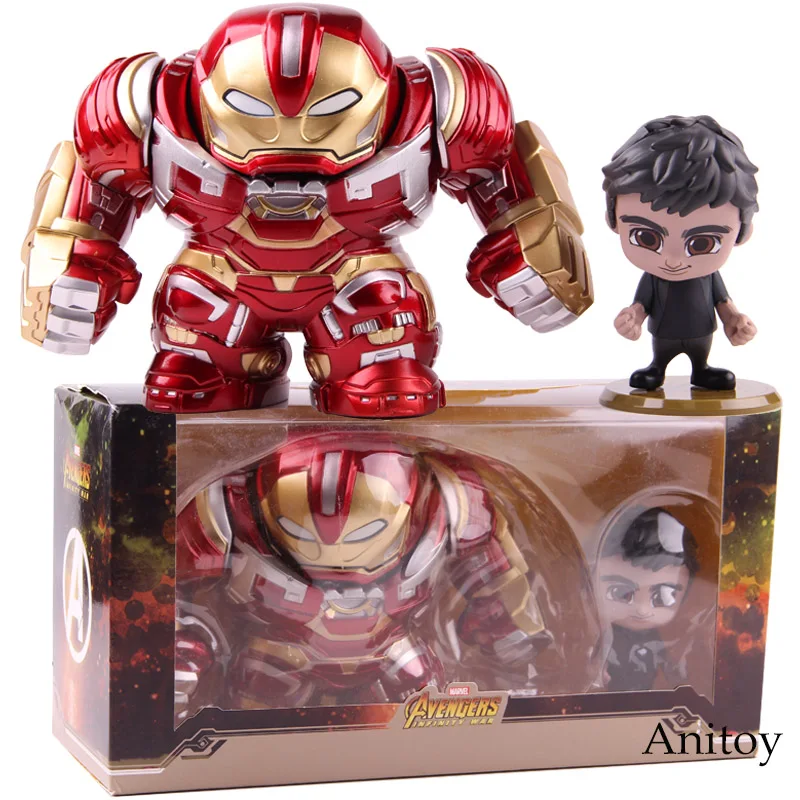 

Hot Toys Cosbaby Avengers Infinity War Hulkbuster & Bruce Banner Action Figure Marvel PVC Collectible Model Toy 2pcs/set