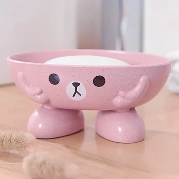 

Cartoon Soap Dish Soap Tray Holder Soap Storage Rack Container Cute Bath Shower Bathroom Accessories
