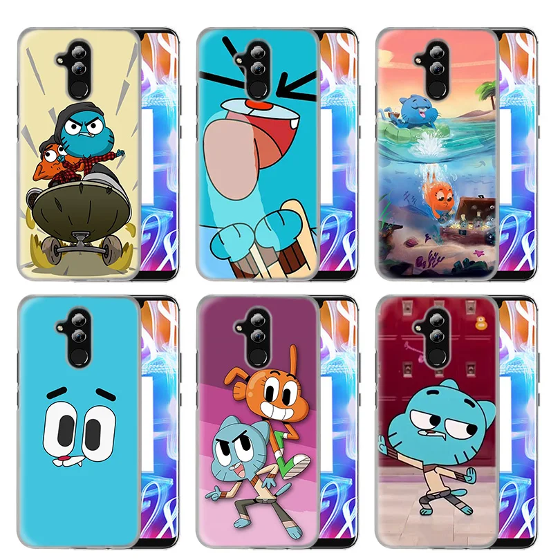 

Case Cover For Huawei Honor P20 Mate 20 10 P10 P9 P8 8X 9 Lite P Smart + Plus 2017 2019 Nova 3i Clear The Amazing World Gumball