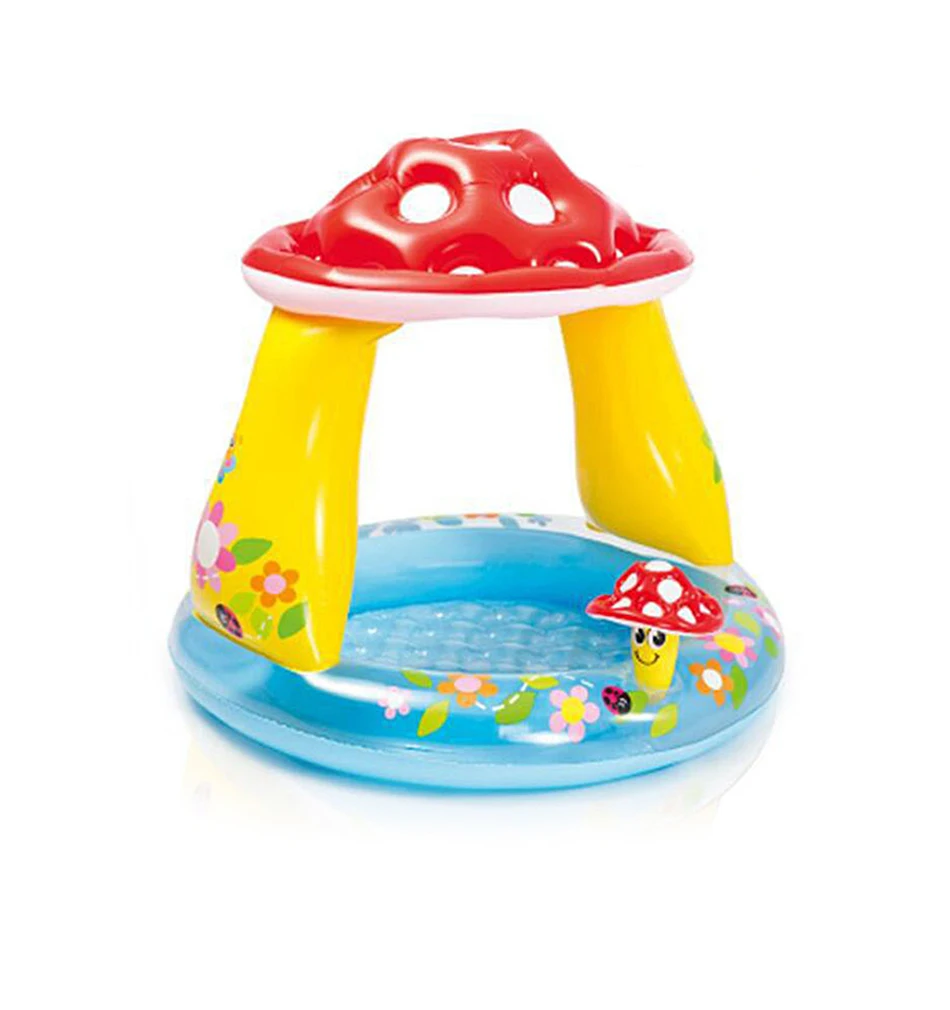 Children Swimming Pools Baby Pool Mushroom Kids Awning Pool Basin Inflatable Garden Pools For Children Summer Baby Water Pool