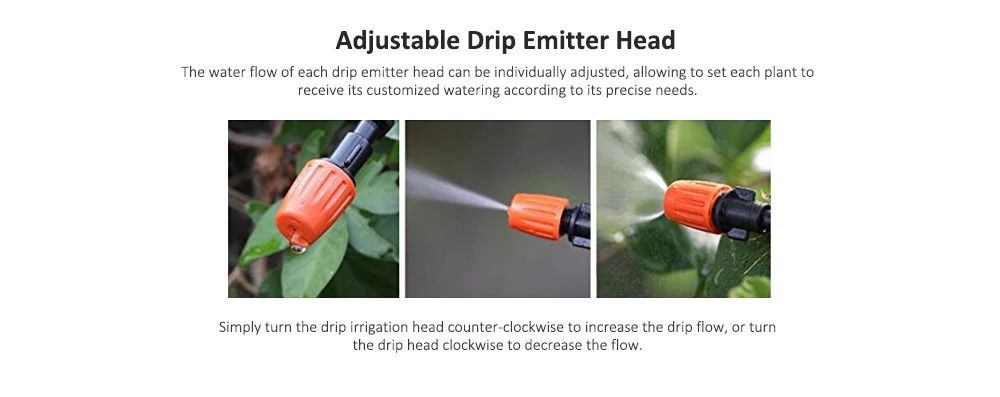 DIY Drip Irrigation Tool Kit Eco-friendly Watering System Set for Garden Plant Flower 