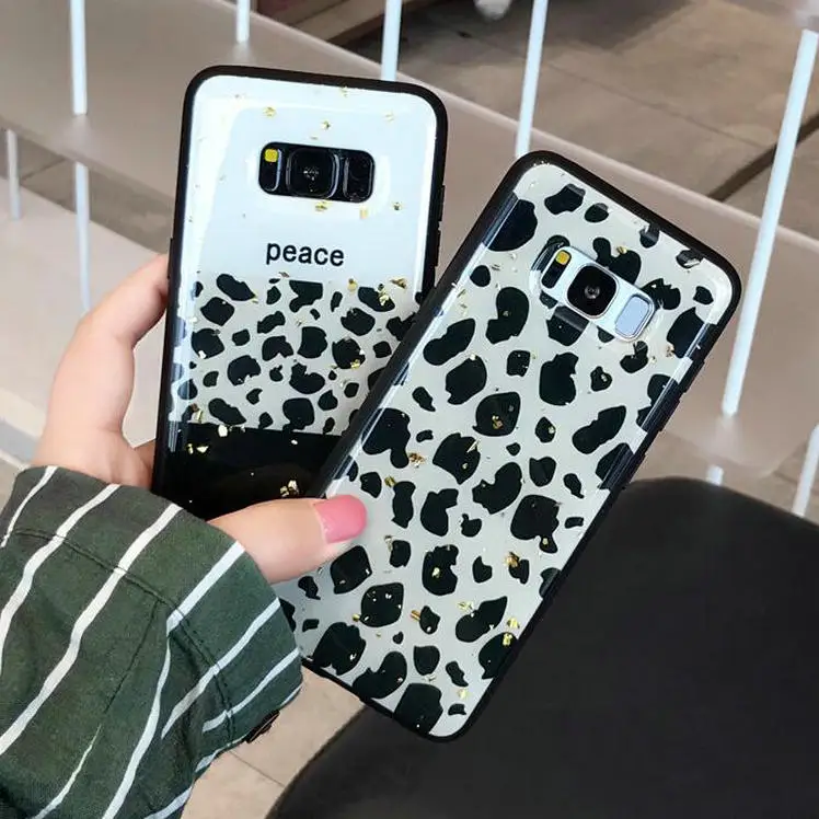 Luxury Fashion IMD Epoxy Gold foil Case For Coque Samsung Galaxy S8 S9 S10 PLUS S10+ S10E Note 8 9 S8+ S9+ Funny Fundas Cover |