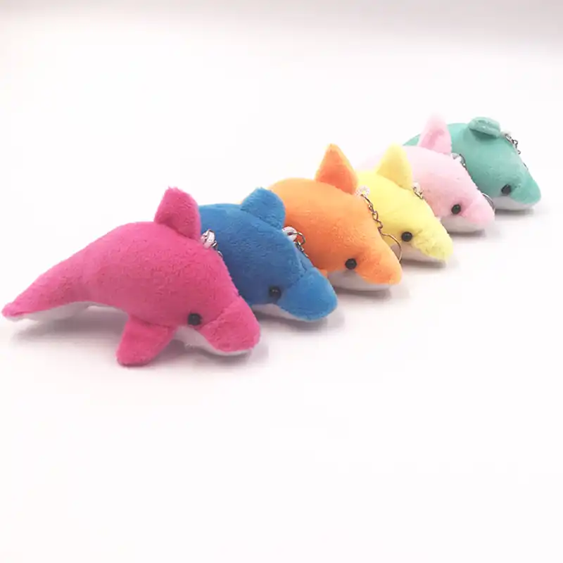 dolphin keychain plush