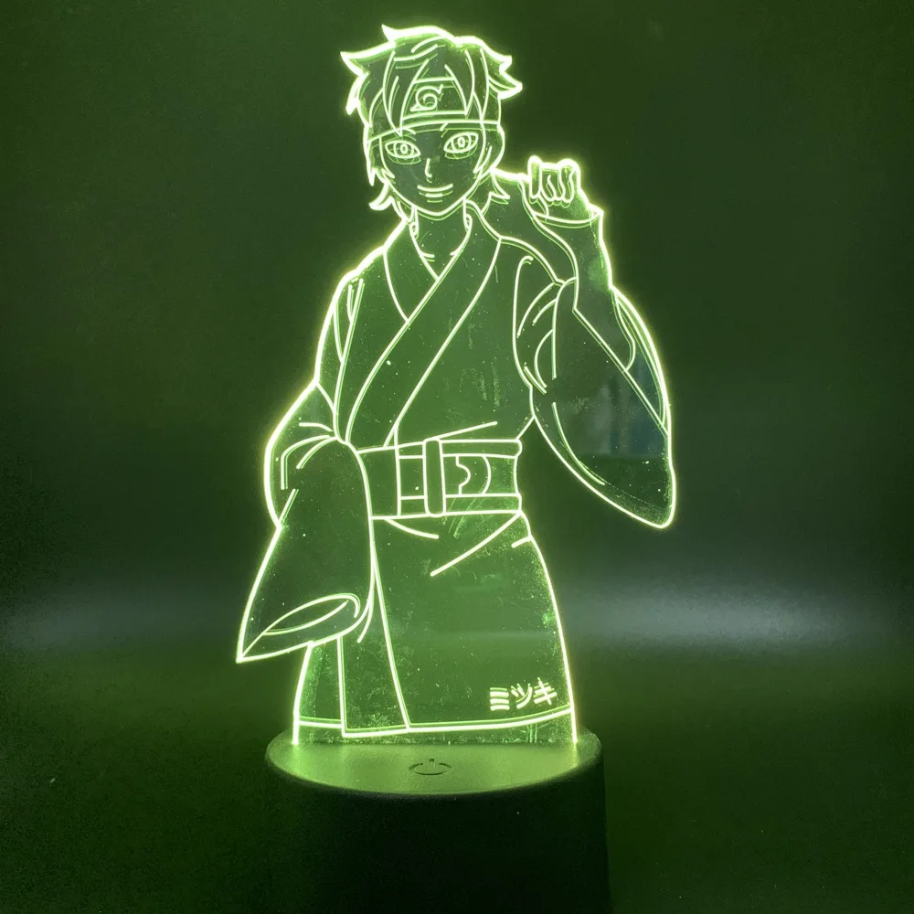 

Anime Naruto Shippuden Son of Naruto Menma Uzumaki Figure 3d Led Night Light Lamp Kids Child Bedroom Decorative Table Lamp Gift