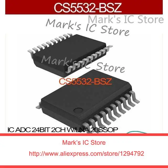 

CS5532-BSZ IC ADC 24BIT 2CH W/LNA 20SSOP CS5532-BSZ 5532 CS5532 S5532