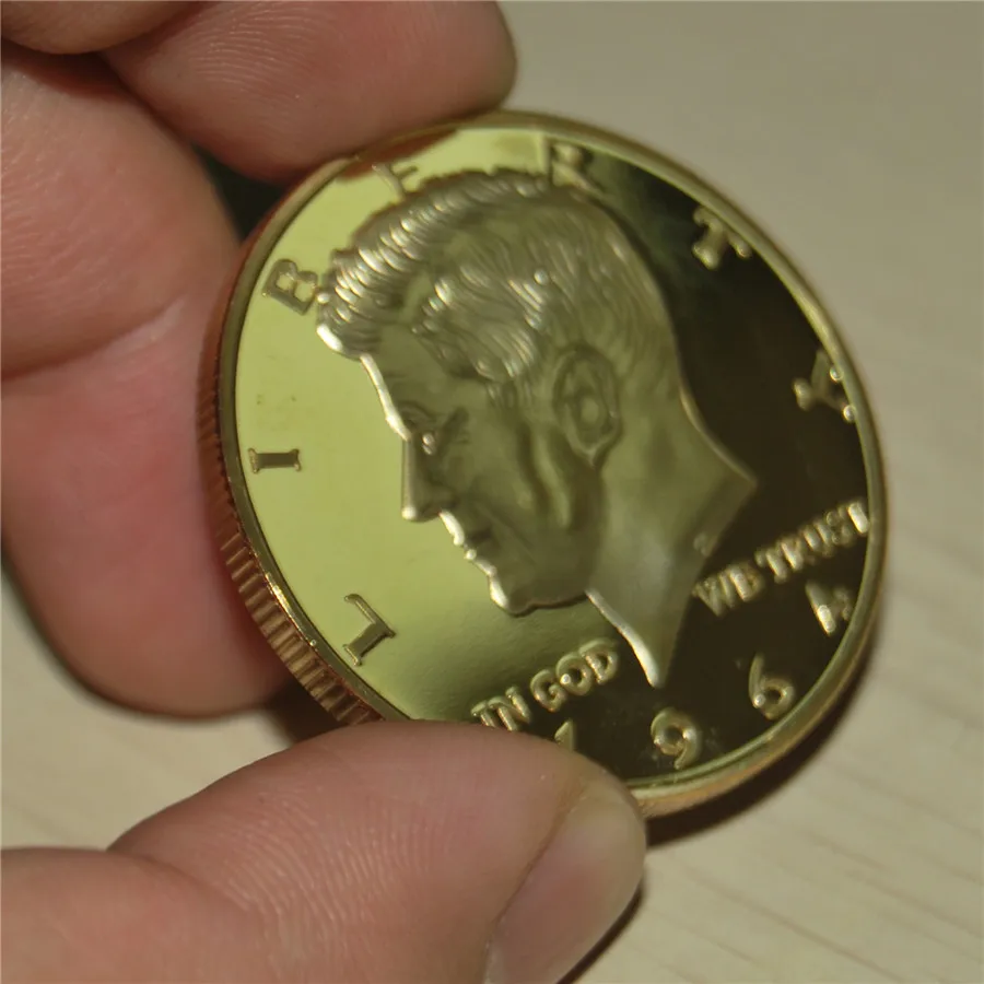 США Кеннеди полдоллара монета 50th ANNIV-позолоченное 1964 издание-UNC