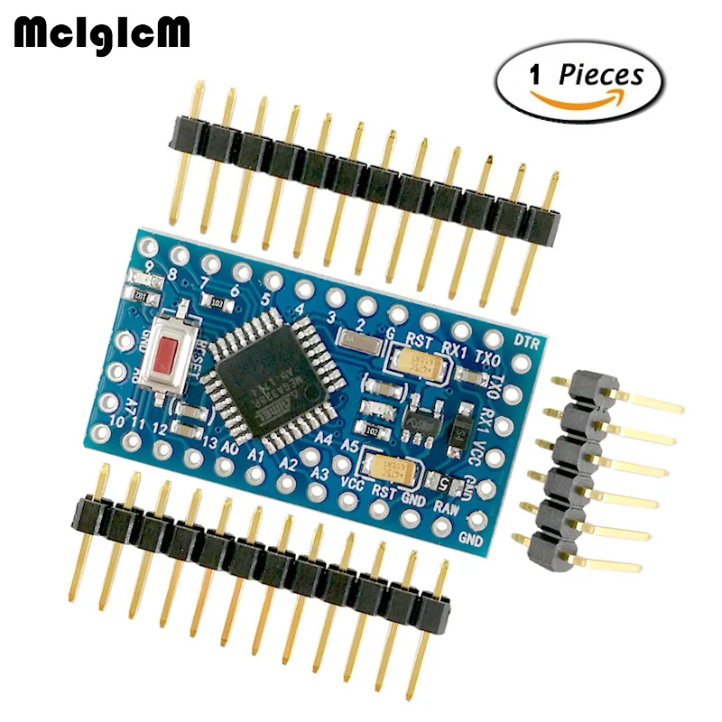 

MCIGICM 1pcs ATMEGA328P Pro Mini 328 Mini ATMEGA328 5V/16MHz