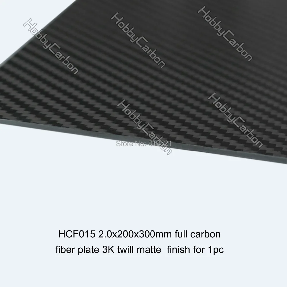

HCF015 Free shipping by HongKong Post + 2.0mmX200mmX300mm 100%/Full Carbon fiber twill matte plate/sheet/board