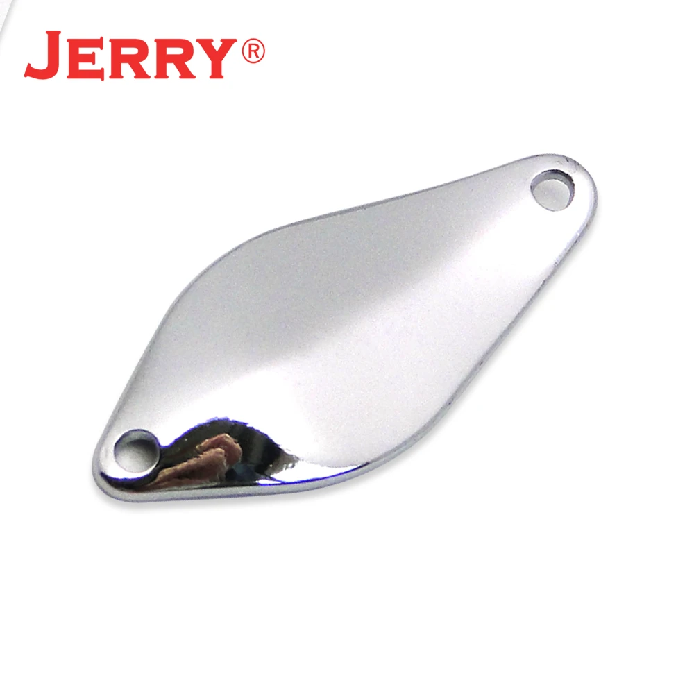Jerry 50pcs brass fishing spoons unpainted blank area trout spoons