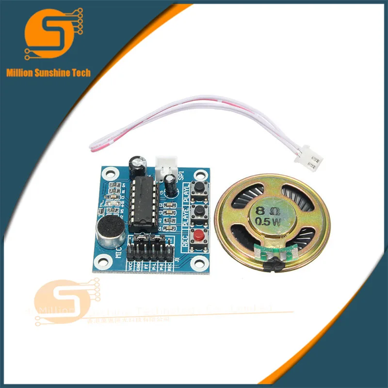 

1pcs ISD1820 Voice Recording Recorder Module With Mic Sound Audio Loudspeaker