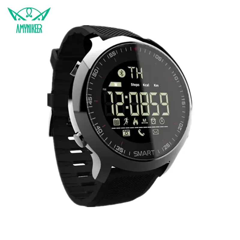 

AMYNIKEER smart watch EX18 IP67 A waterproof smart watch support call SMS reminder activity tracker sports pedometer clock PK Y1