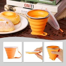 270 мл телескопическая складная силиконовая складная чашка, чашки для чая и кофе, складная Складная чашка для путешествий, кемпинга, спорта, питьевой воды