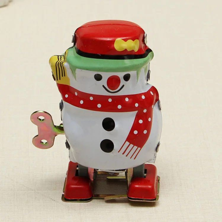 [Темила] коллекция для взрослых Ретро заводная игрушка металлическая жестяная оттягивающая назад игрушка снеговик механическая игрушка заводная игрушка