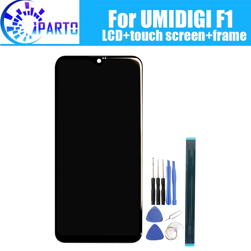 

6.3 inch UMIDIGI F1 LCD Display+Touch Screen Digitizer +Frame Assembly 100% Original New LCD+Touch Digitizer for UMIDIGI F1