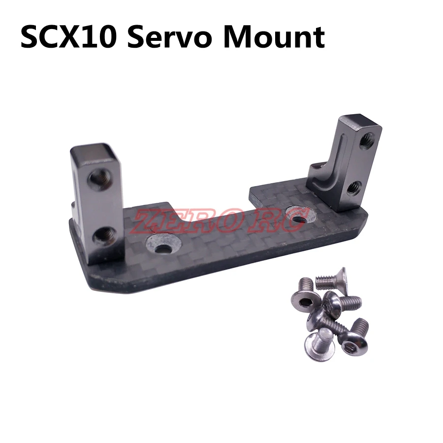 

Aluminum Servo Mount + Carbon Holder For 1:10 AXIAL SCX10 Rc Car Axle