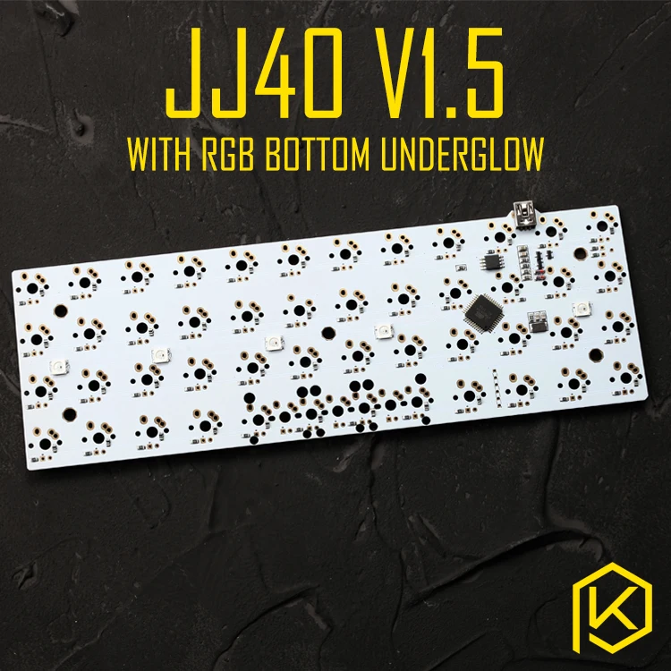 Цена Jj40 v1.5 специальное механическое уплотнение с вращением пружины клавиатура 40% PCB запрограммирован 40 планка макеты блицом прошивки gh40 jd40 с цве...