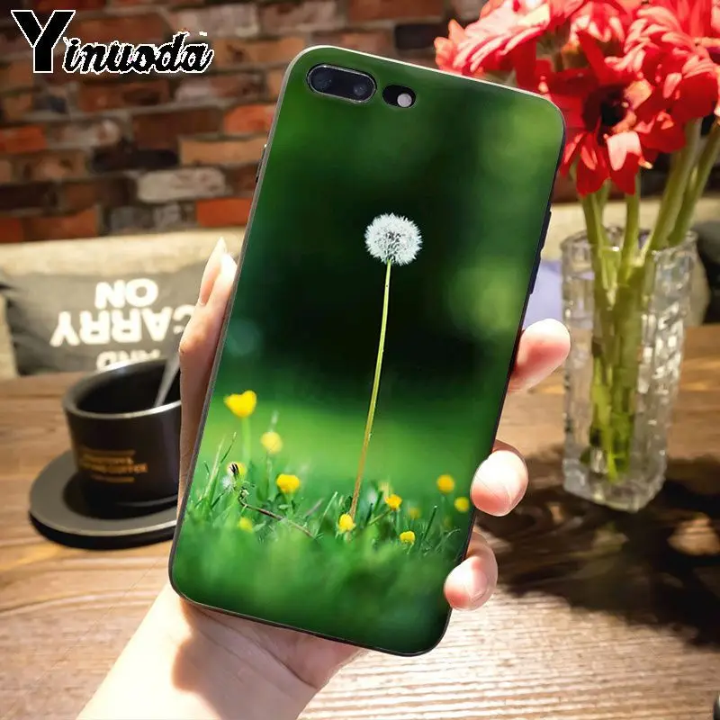 Yinuoda Одуванчик Летающий цветок топ детальный популярный чехол для телефона для Apple iPhone 8 7 6 6S Plus X 5S 11pro SE 5C Чехол
