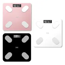 Цифровой смарт тела Жир, весы ЖК-дисплей здоровья Фитнес BMI мышцы Ванная комната весы