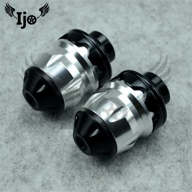 colorful scooter parts dirt pit bike accessories motocross wheel anticaida motorbike Crash Pad motorcycle frame sliders moto 3 silver