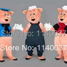 Маскоты 3 поросенка Маскоты костюм персонажа из мультфильма карнавальный костюм маскарадный костюм партии