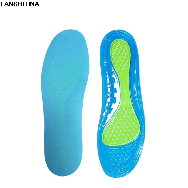 

Sweat Shock Absorbing Silicone Insoles Wear-resistant Damping Sports Insoles Soft Cushion Breathable Shoe Pad Semelles Confort
