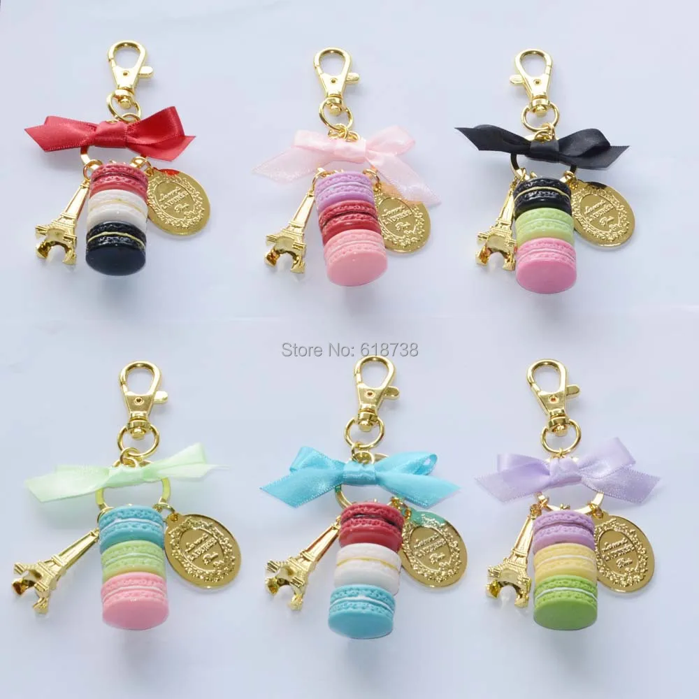 Big size laduree macaron key chain-six colors.JPG