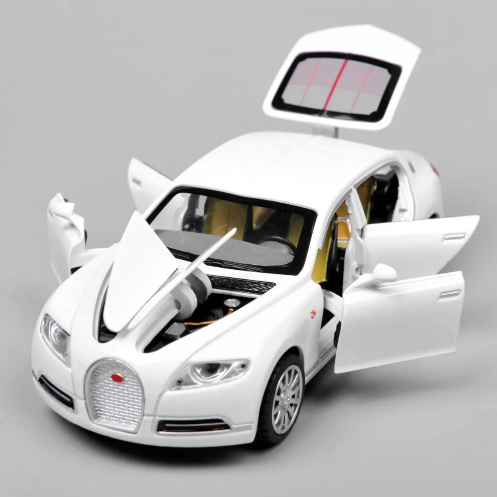 Дешевые 1:32 Bugatti Galibier Veyron Автомобильные модели литые под давлением модели Brinquedos коллекция Вытяните назад детские игрушки подарки дисплеи