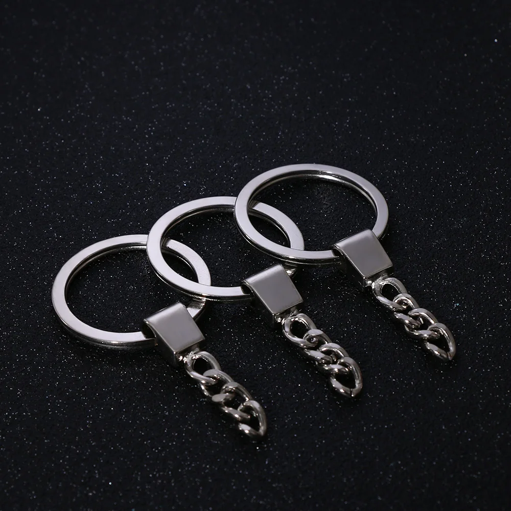 Buy 10PCs/Pack 32mm Metal Polished Silver Key Holder