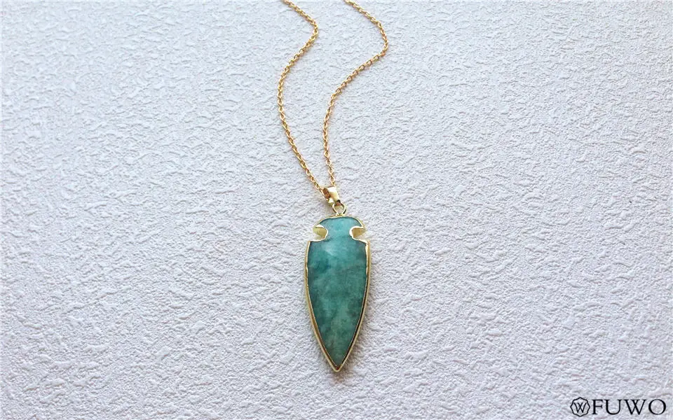 Amazonite Arrowhead Necklace 8