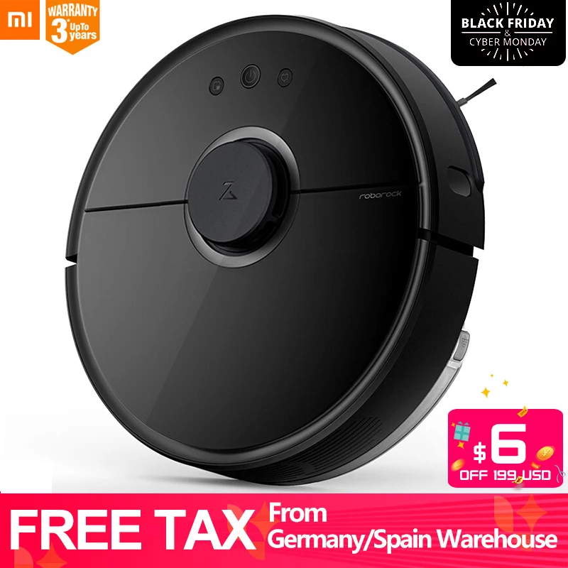 

Original Xiaomi Robot Vacuum Cleaner 2 Roborock S55 S50 APP Control Dust Sterilize Smart Planned Sweeping and Wet Mopping