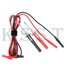 DMM02B Multimester тестовых проводов провода + тест крюк клип Черный Красный