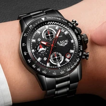 LIGE Men Watches Top Brand Luxury Fashion Business Quartz Watch Men Sport Watches Full Steel Waterproof Watch Relogio Masculino LIGE Men Watches Top Brand Luxury Fashion Business Quartz Watch Men Sport Watches Full Steel Waterproof Watch Relogio Masculino