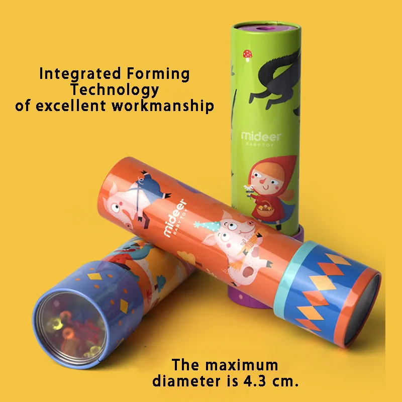 Mideer Children's Educational Toys Creative Mini Metal Kaleidoscope Baby Family Interaction Toys