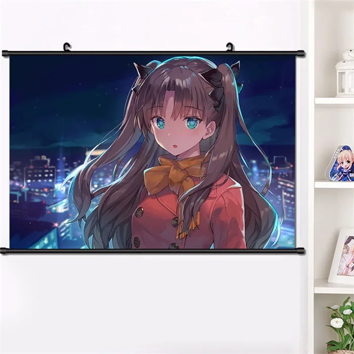 Японское аниме Fate/stay night tohsaka Rin сексуальный косплей стены прокрутки Фреска плакат настенный висящий плакат Otaku домашний декор сбор 40*60 см - Цвет: U