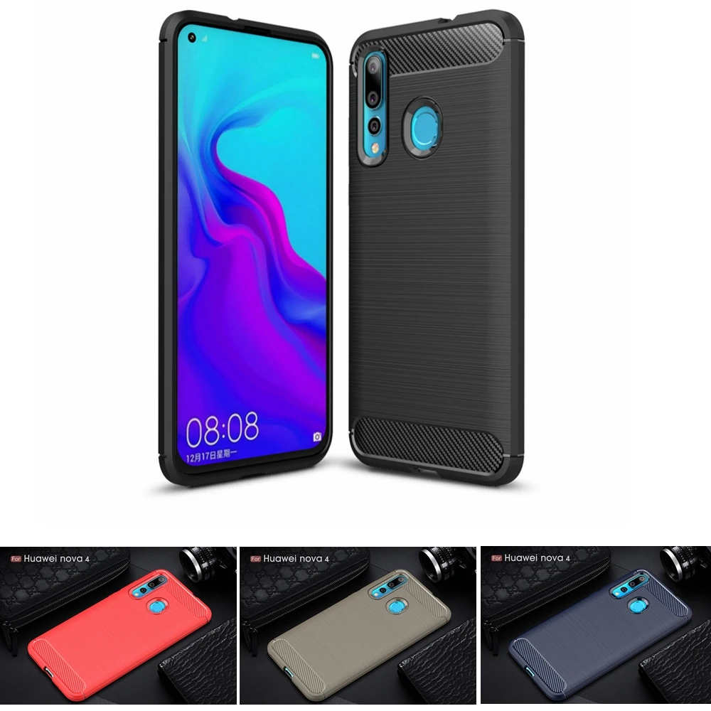 

P30 Pro Case for Huawei P30 Mate 20 Lite Thin Light Carbon Fiber Protector Back Case For Huawei Nova 4 3 3i Mate 20 Pro Cover