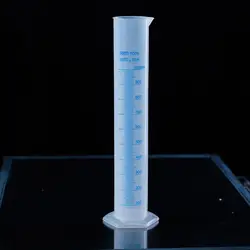 1000 мл пластиковый мерный цилиндр лаборатории поставки голубая линия мерный цилиндр