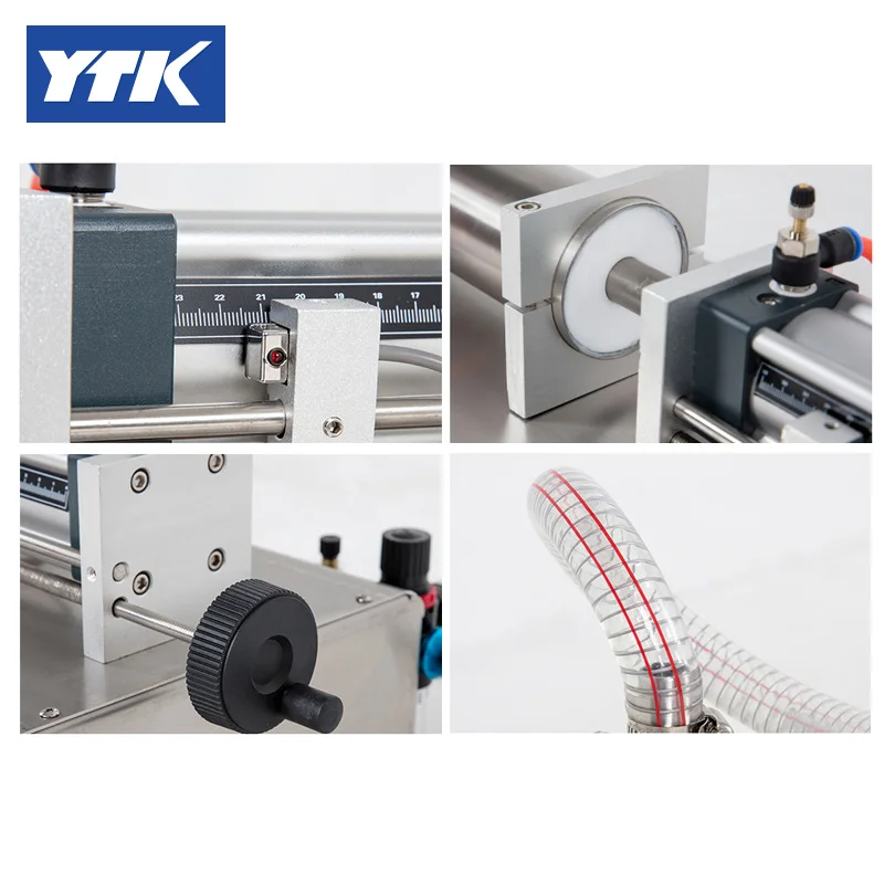 YTK 100-1000 мл одиночная головка Жидкость Softdrink пневматическая разливочная машина. Поршень регулировки объема измельчения