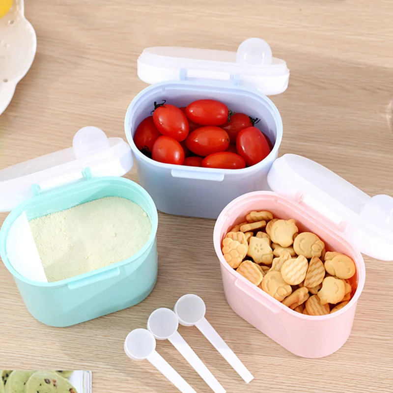 

Baby Formula Milk Storage Infants Portable Milk Powder Formula Dispenser Food Container Storage Feeding Box for Kids Food PP Box