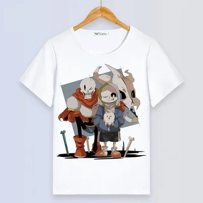 18 Undertale Flowey sans skull Frisk Toriel Sans Papyrus, забавная футболка на молнии, назойливая, футболка с короткими рукавами - Цвет: 18