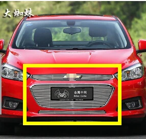 

4 dr 5 dr 2015 -2016  for Chevrolet  Cruze  Quality Stainless steel Car front bumper Mesh Grille Around Trim Racing Grills