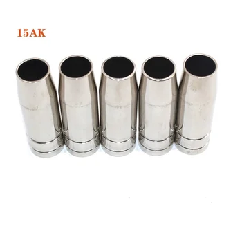 

5pcs Welding Nozzle MIG Torch MAG Welding Gun Consumable Contact Tip Shield Cup 15AK Gas Nozzle