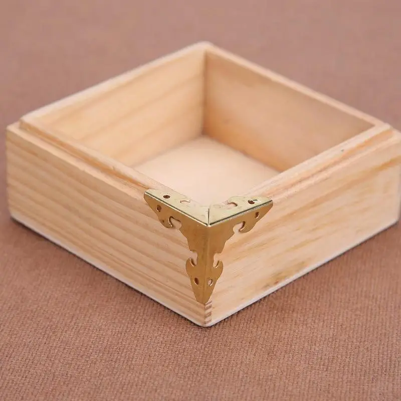12pcs/set Metal Carve Jewelry Box Corner Protector Furniture Decorative Bracket For jewelry boxes DIY corner decoration
