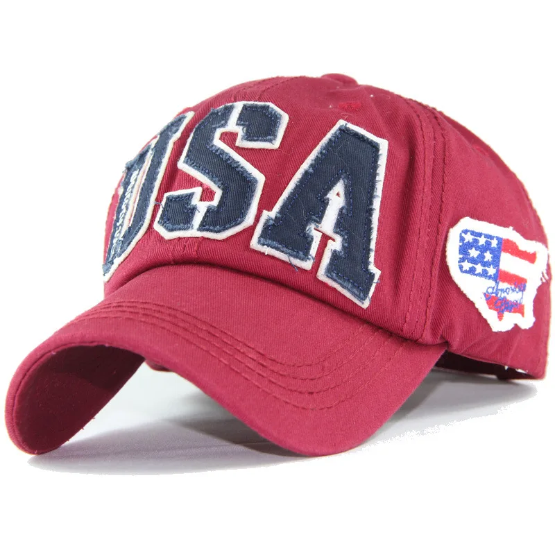 

Spring new Baseball Cap men/women Snapback hat Hip Hop Fitted Cap Hats American flag embroidery Unisex sun hat USA Visor