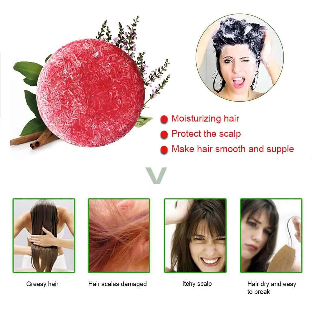 

60g Shampoo Soap Anti Dandruff Oil Control Nourishing Hair Care Fragrance Handmade Soaps NShopping