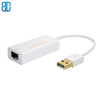 

USB to Network Adapter USB 2.0 to 10/100 Fast RJ45 Ethernet LAN Network Adapter Compatible with MacBook Pro, Surface Pro 6 etc