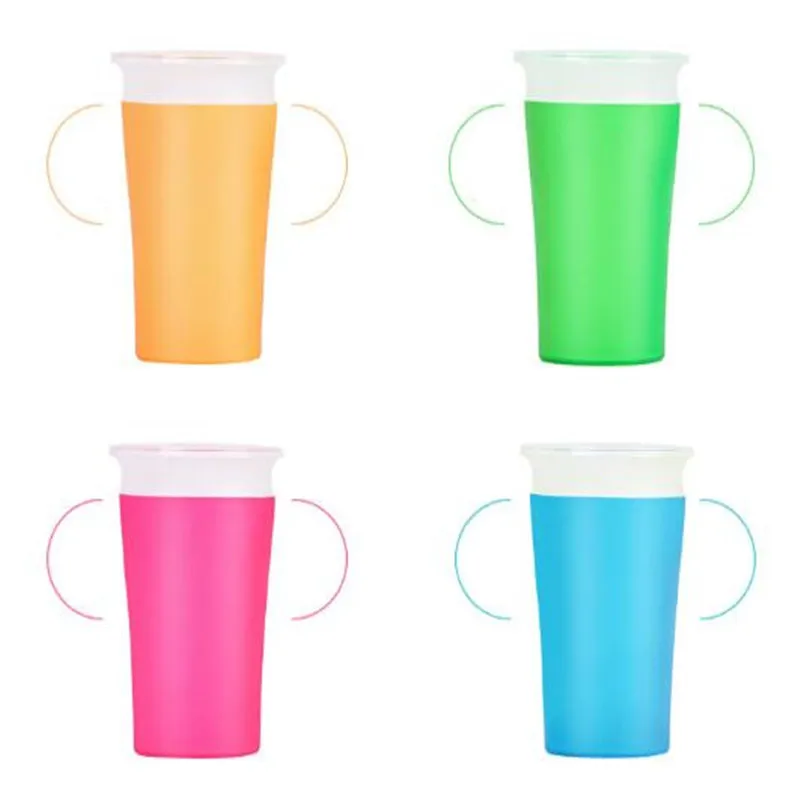 Verre Etanche Pour Enfants Verre Etanche Rotatif A 360 Degres Verre Pour Bebe Apprendre A Boire Bouteille De 260ml 1 Piece Aliexpress