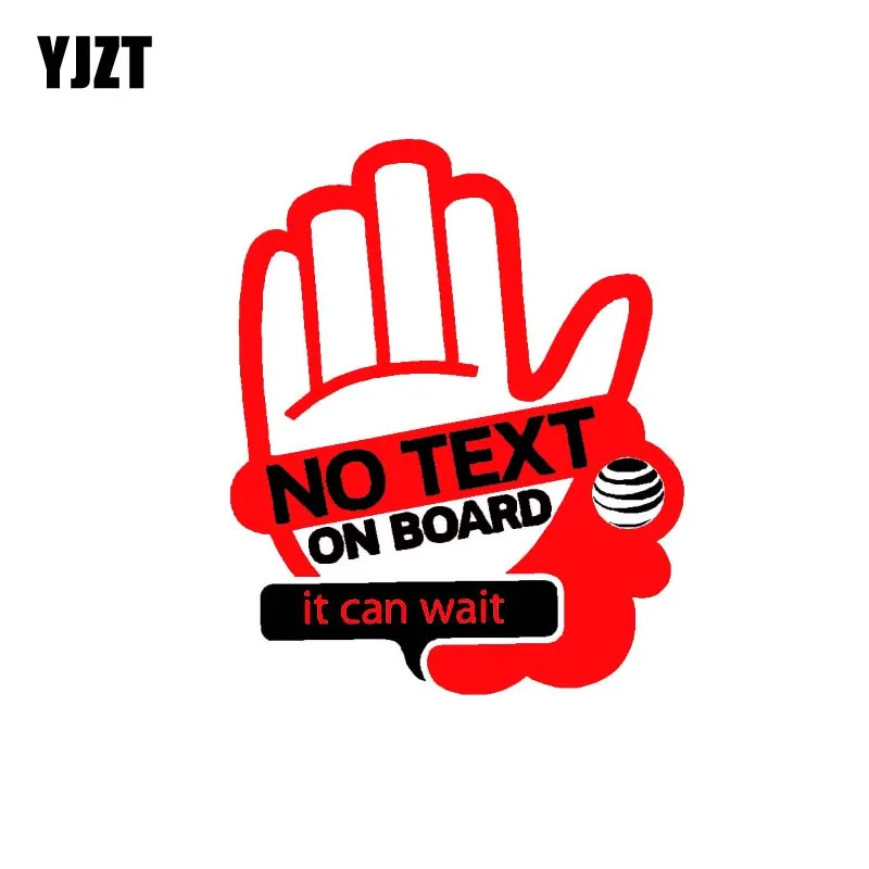 YJZT 14.3CM*17.4CM NO TEXT ON BOARD It Can Wait PVC Car Sticker Decal 12-40523 | Автомобили и мотоциклы